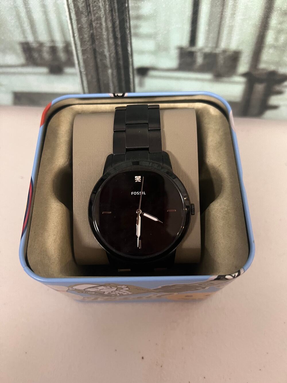 Fossil Minimalist Black Men's Watch FS5455